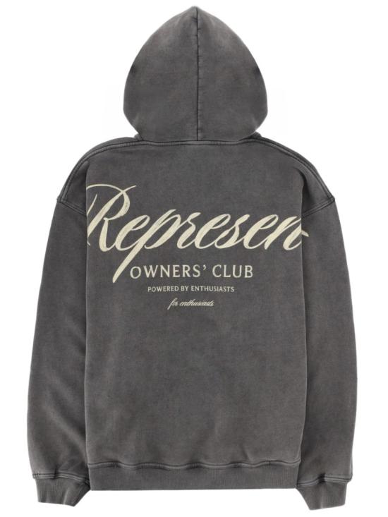 26SS 리프레젠트 후드 티셔츠 OCM41200 47 Grey - REPRESENT