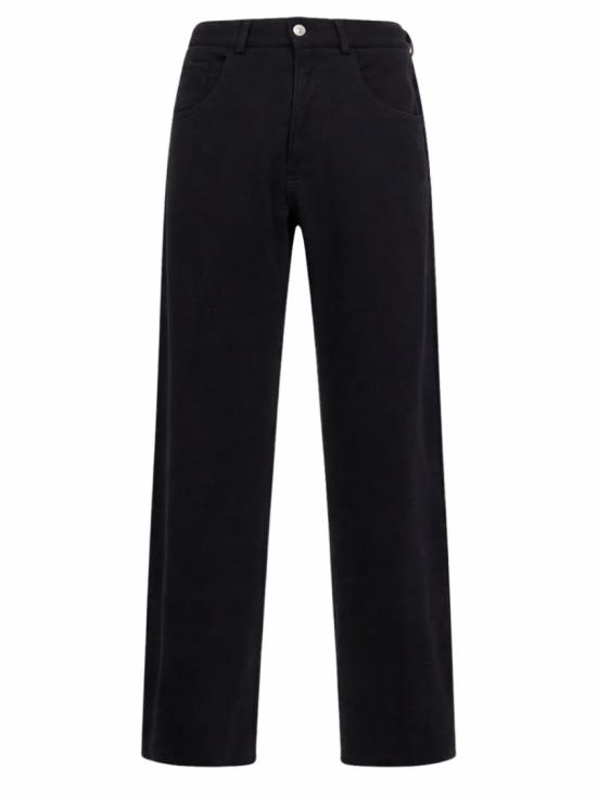 26SS MM6 메종마르지엘라 코튼 트라우저 S52KA0548 M25014900 Black