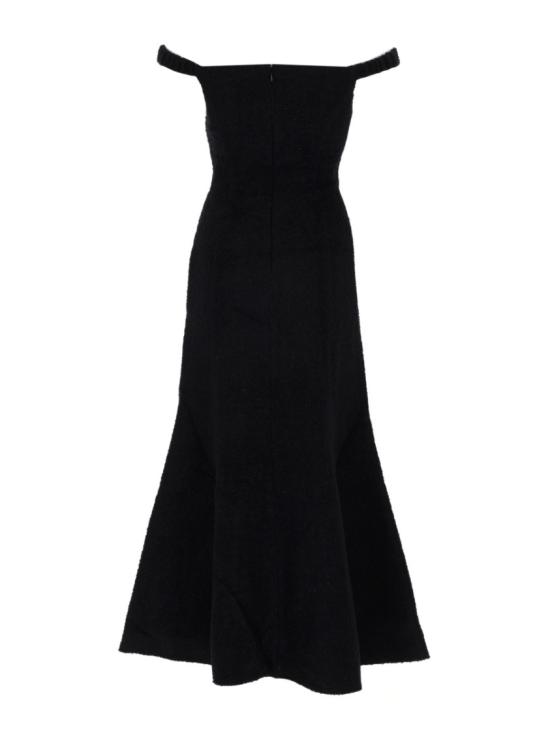 26SS 셀프 포트레이트 롱 원피스 RS26 075M B BLACK Black - SELF PORTRAIT