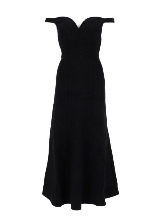 26SS 셀프 포트레이트 롱 원피스 RS26 075M B BLACK Black