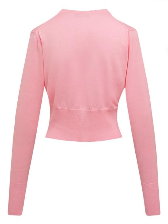 26SS 비비안웨스트우드 베아 크롭드 가디건 1803002U Y001AG401 Pink - VIVIENNE WESTWOOD