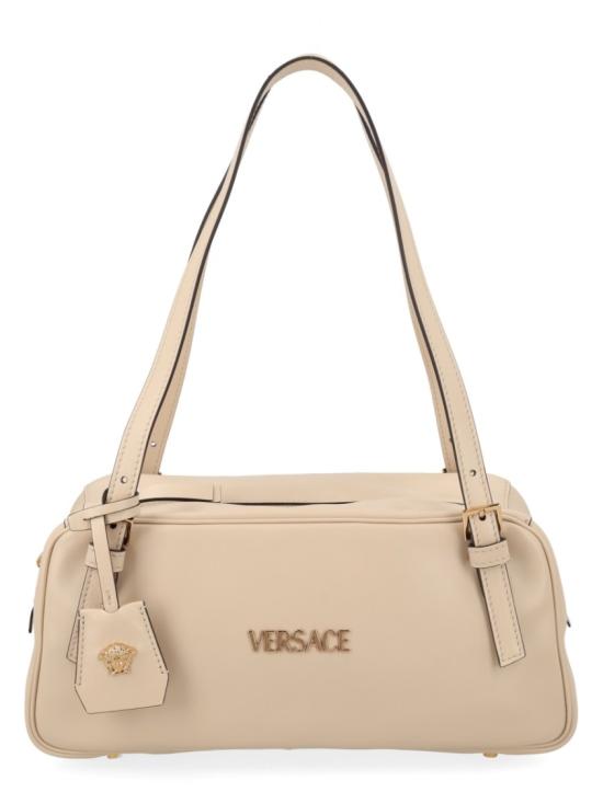 26SS 베르사체 VERSACE TAG 나파 라지 볼링백 1016428 1A131711YD7V Neutrals