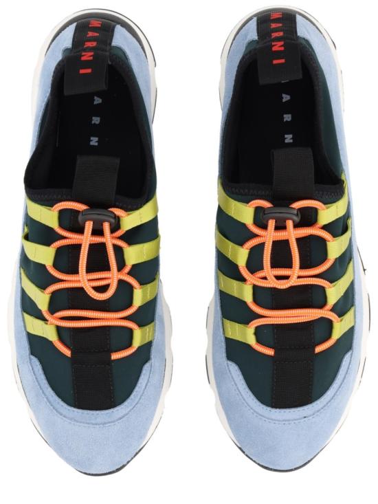 26SS 마르니 라이크라 레이스업 러닝 스니커즈 SNZU019302 P7616ZP092 Grey - MARNI