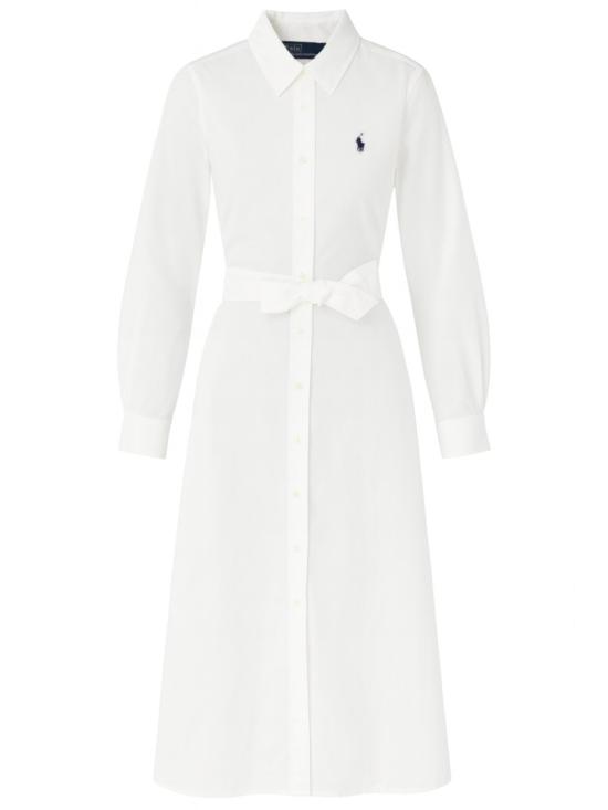 26SS 폴로 랄프로렌 롱 원피스 211B18781 001WHITE White