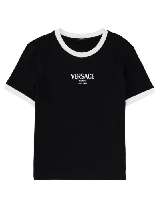 26SS 베르사체 탑 1022656 1A166852B020 Black