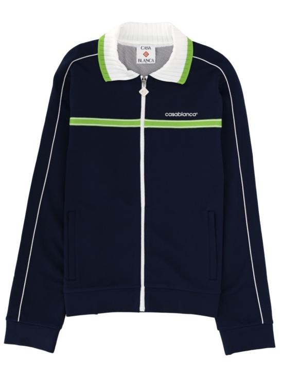 26SS 카사블랑카 폴로 티셔츠 M SP26 JTP 391 01NAVY Black