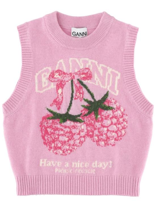 26SS 가니 니트웨어 A1070278 868 Pink