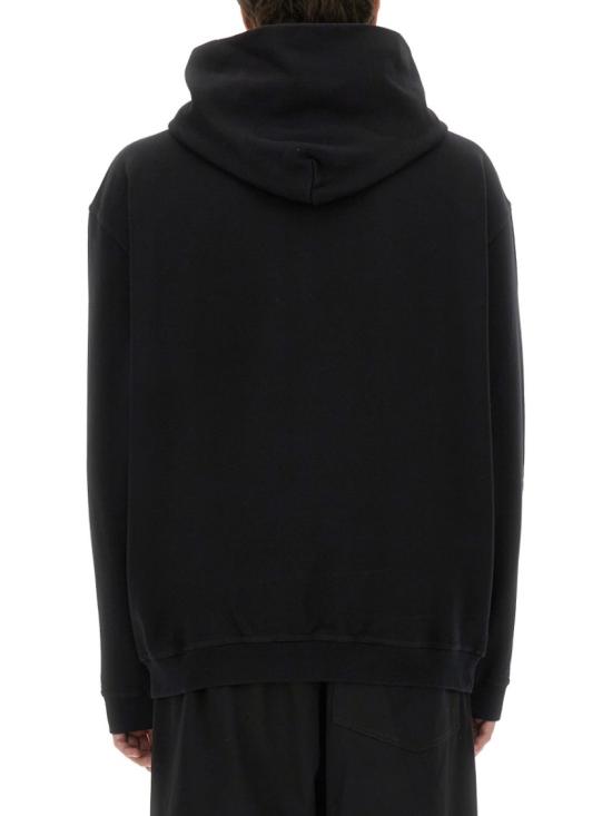  마르지엘라 업사이드 다운 자수 로고 후드 S50GU0167 S25503962 Black - MAISON MARGIELA
