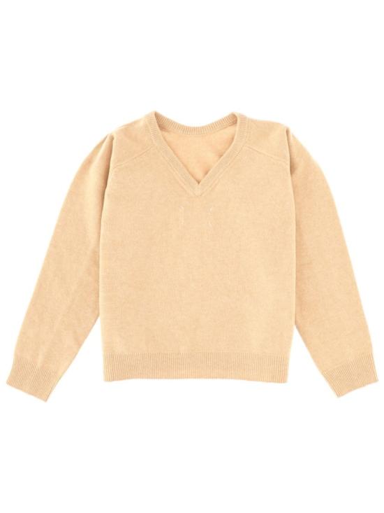 25FW 마르지엘라 V백 울 스웨터 S29HN0015 M13179220M Neutrals - MAISON MARGIELA