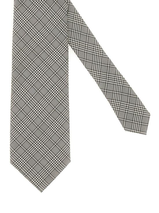 25FW 톰포드 네로우 체크 실크 타이 STE001 S0120ZBEIG Neutrals - TOMFORD