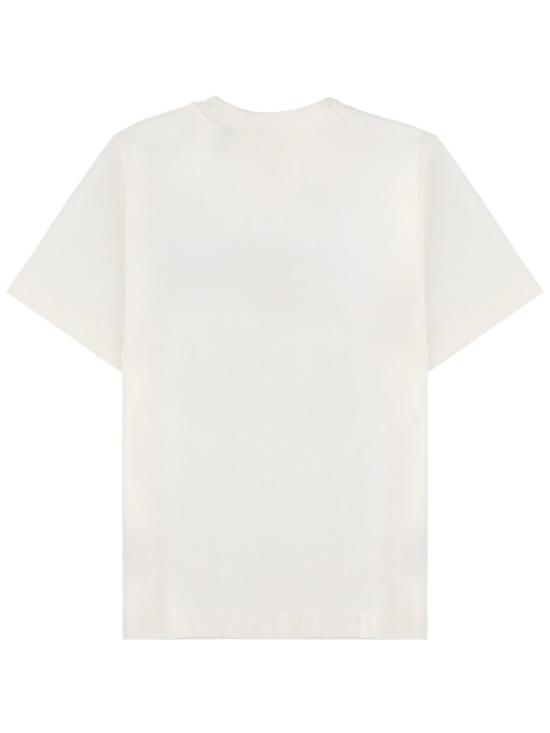  버버리 나이트 스탬프 코튼 티셔츠 8123347 B7078 White - BURBERRY