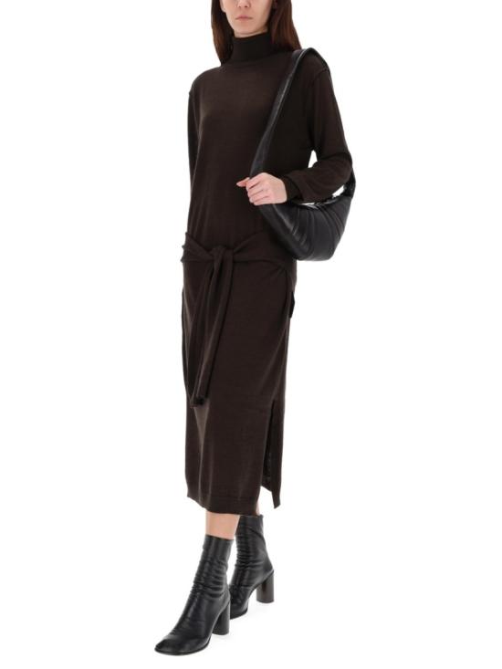 25FW 르메르 메리노 블렌드 트롱프뢰유 드레스 DR1082 LK087BR397 Black - LEMAIRE