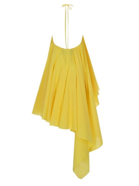26SS 자크뮈스 미디 원피스 DRW00764AW0 0777250 Gold - JACQUEMUS