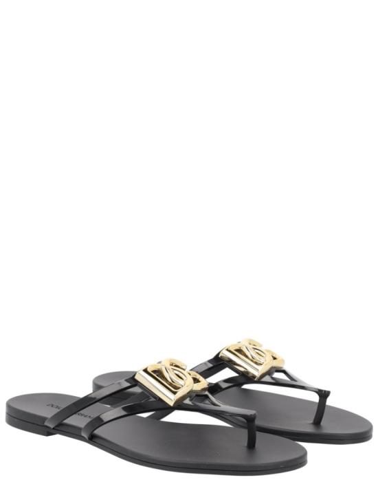 26SS 돌체앤가바나 러버 비치웨어 슬라이드 CW2418 AY8178E831 Grey - DOLCE & GABBANA