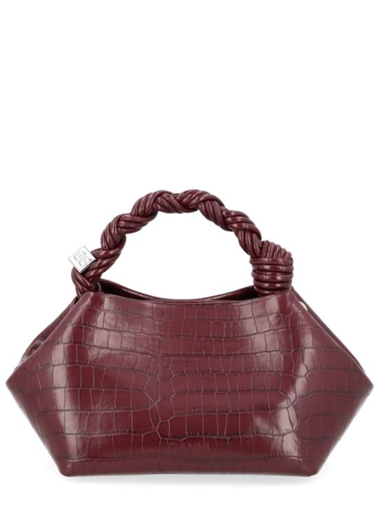 26SS 가니 토트백 B2100038 436 Burgundy - GANNI