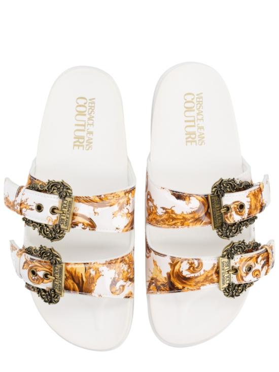 26SS 베르사체 바로크 버클 아리조나 샌들 80VA3SM1 ZS366G03 White - VERSACE