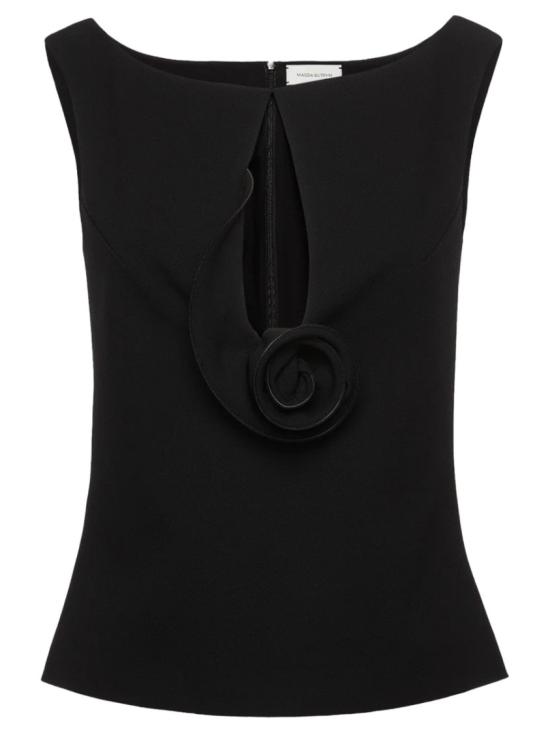25FW 마그다뷰트림 민소매 티셔츠 235925 BLACK Black