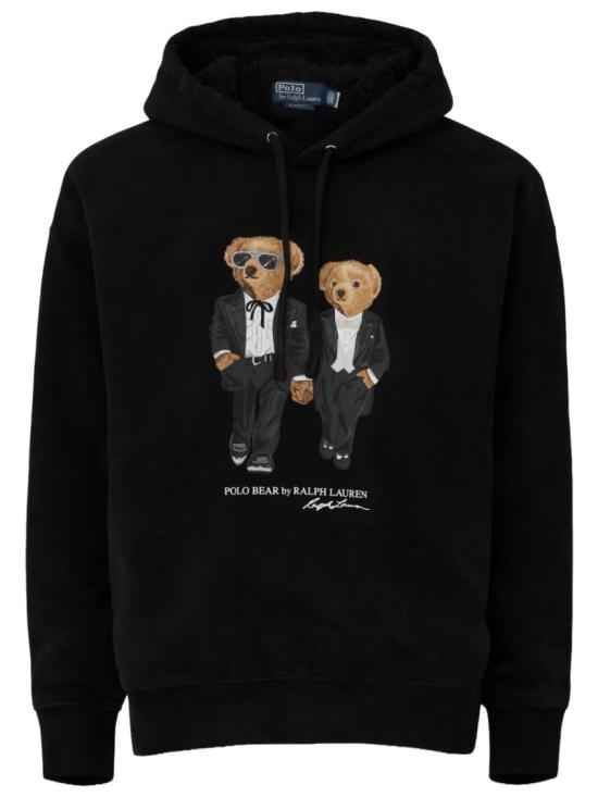 26SS 폴로 랄프로렌 탑 710981802 001FA25POLOBLKELVHOLIDAY BEAR Black