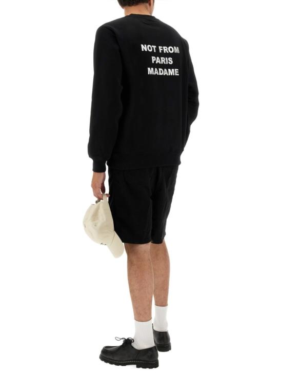  드롤드무슈 긴팔 티셔츠 SW149 CO127BLACK Black - DROLE DE MONSIEUR