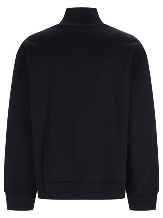 26SS 메종키츠네 폭스 헤드 컴포트 하프 집 스웨트셔츠 PM00305KM0341 P199 Black - MAISON KITSUNE
