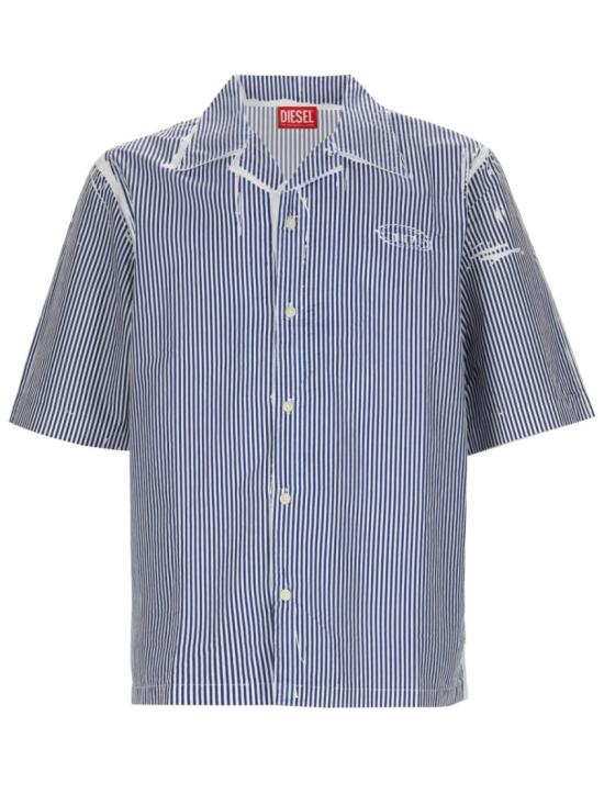 26SS 디젤 반팔 셔츠 A20209 0QMBZ8EK Blue