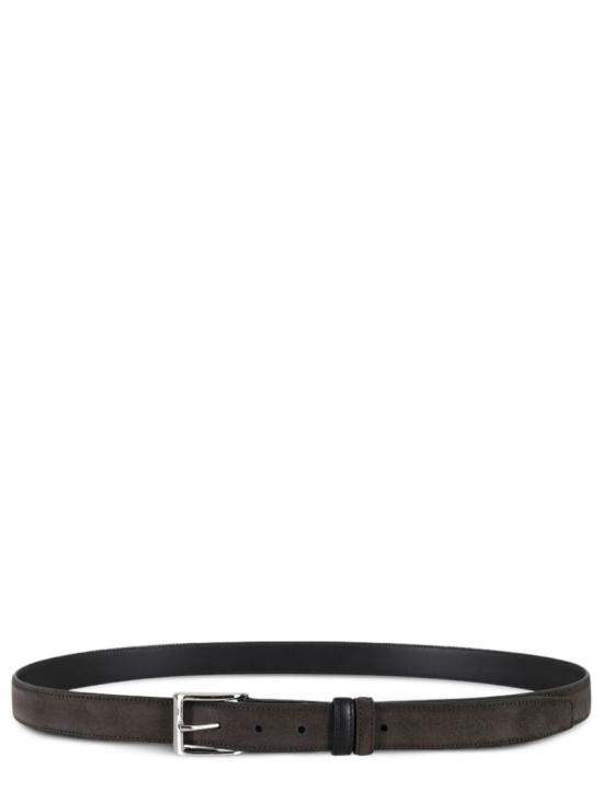 25FW 호간 가죽 벨트 KFMC00N1101 QA3026P Black - HOGAN