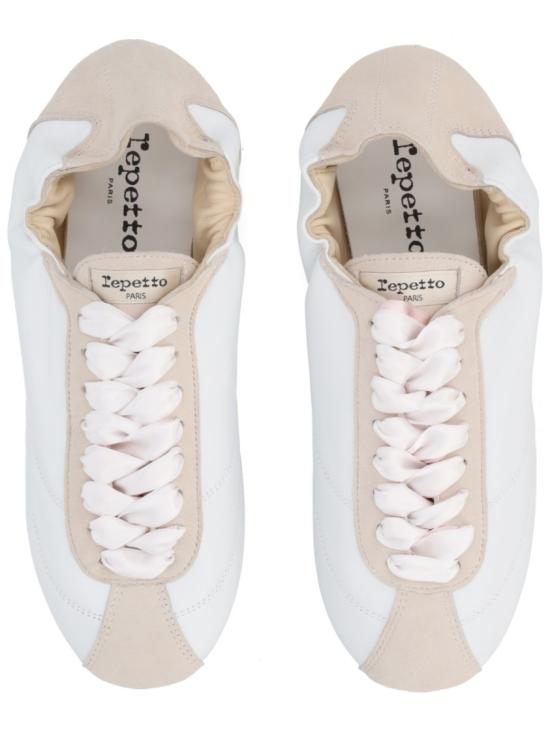  레페토 테니스 실크 스니커즈 V4230MCVD 050 White - REPETTO