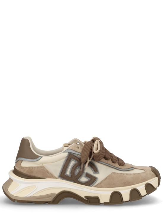 26SS 돌체앤가바나 DG 컨트리 로드 나일론 앤 레더 스니커즈 CS2403 A02058W143 Neutrals