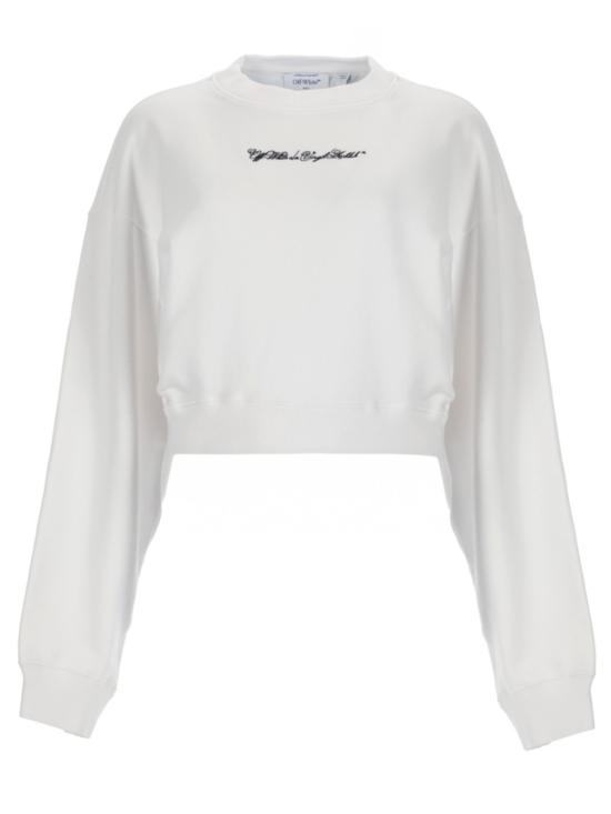 26SS 오프화이트 긴팔 티셔츠 2BA079 S26FLE001W102 White