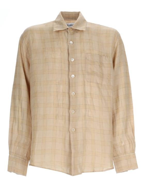 26SS 아워레가시 긴팔 셔츠 M2262AV VACAYCHECKGAUZELINEN Neutrals