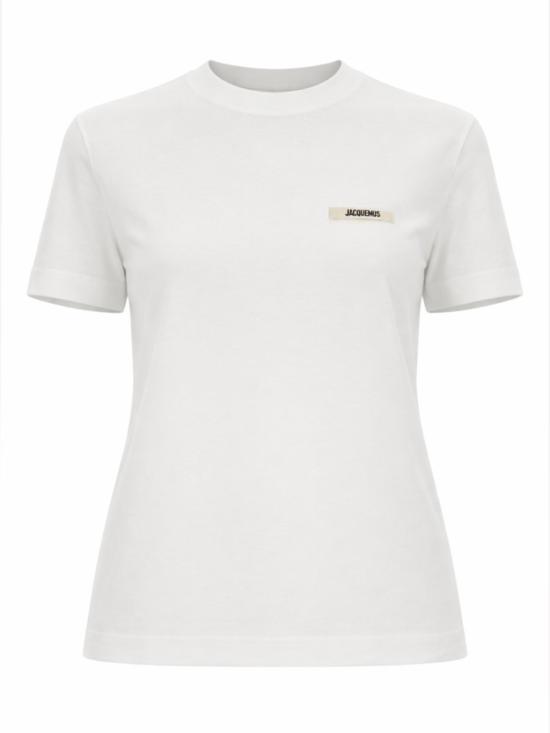  자크뮈스 그로그랭 로고 솟슬리브 티셔츠 TSW00550AJ0 0029100 White
