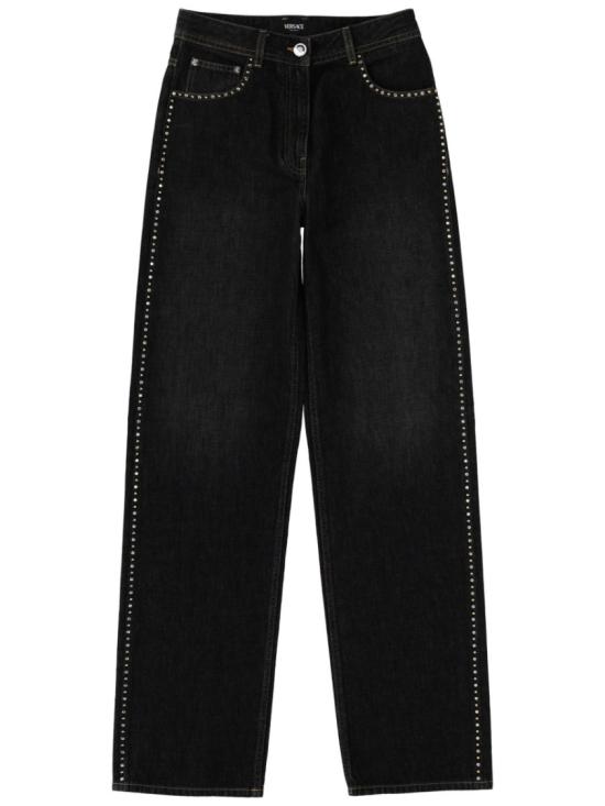 26SS 베르사체 데님 팬츠 1022452 1A164771D040 Black