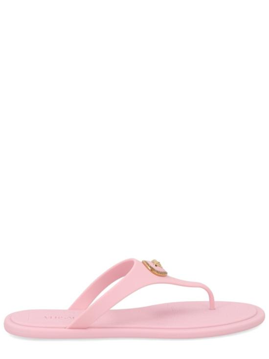 26SS 베르사체 알리아 러버 플랫 샌들 1016248 1A109831PS1V Pink