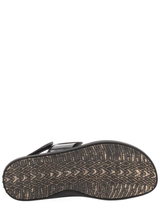 26SS 마르니 퍼스벨트 레더 더블 스트랩 샌들 FBMS018001 P761500N99 Black - MARNI