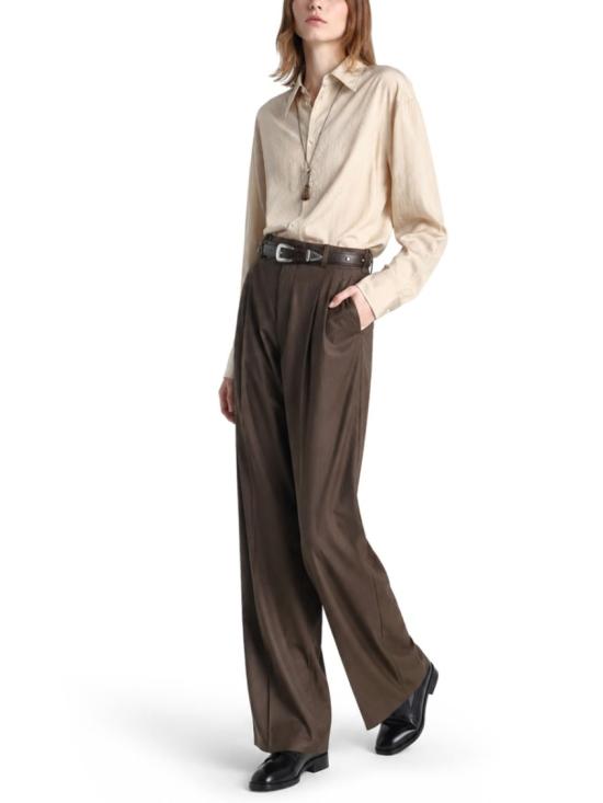  르메르 롱 셔츠 타이 드라이 실크 SH1282 LF1308BG235 Neutrals - LEMAIRE