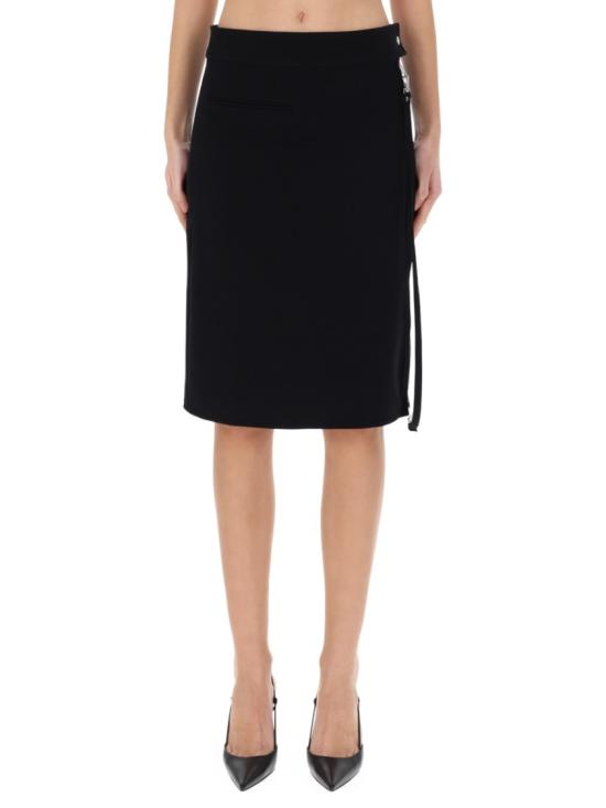 25FW 쿠레쥬 미디 스커트 325CJU278W O01439999 Black - COURREGES