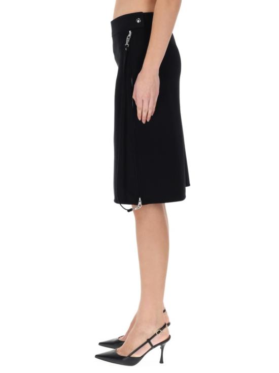 25FW 쿠레쥬 미디 스커트 325CJU278W O01439999 Black - COURREGES