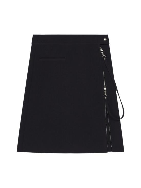 25FW 쿠레쥬 미디 스커트 325CJU278W O01439999 Black