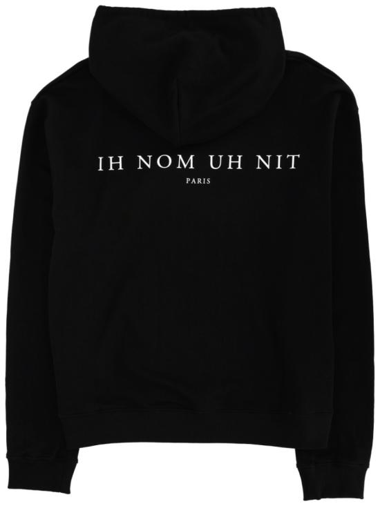 25FW 이놈어닛 후드 티셔츠 NUW25255 009 Black - IH NOM UH NIT