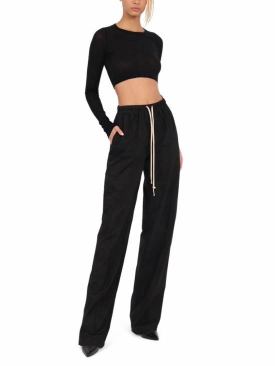 26SS 릭 오웬스 스트레이트 팬츠 RP01F6325 P09 Black - RICK OWENS