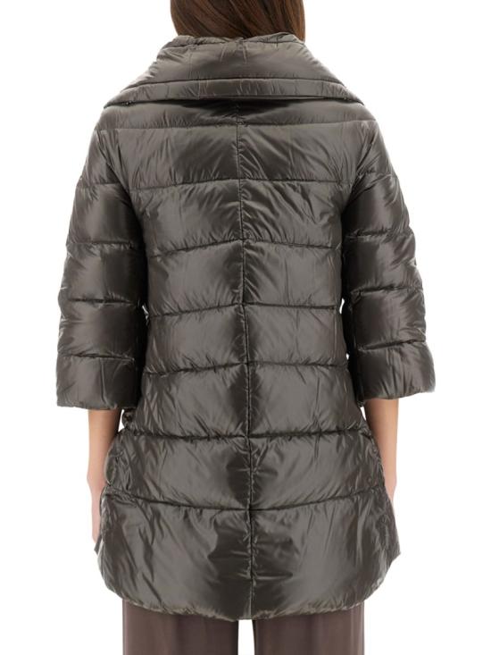  에르노 클레오페 A-쉐입 다운 코트 PI0001DIC 12017Z9480 Black - HERNO