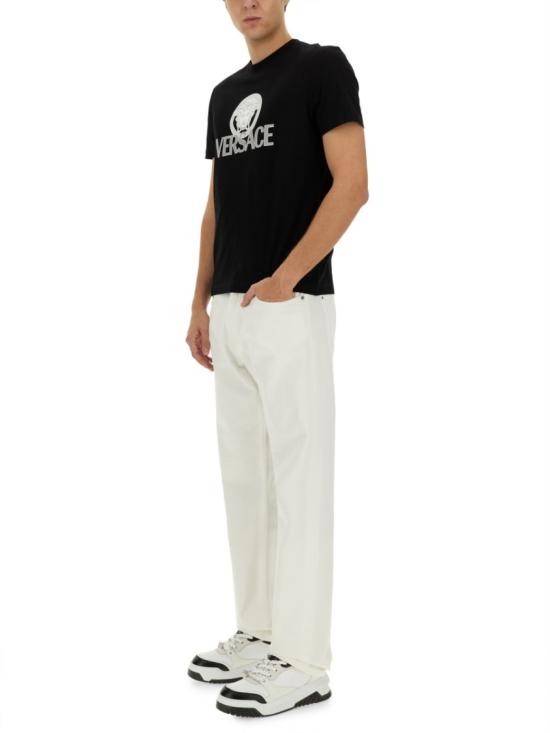  베르사체 반팔 티셔츠 1014226 1A100881B000 Black - VERSACE