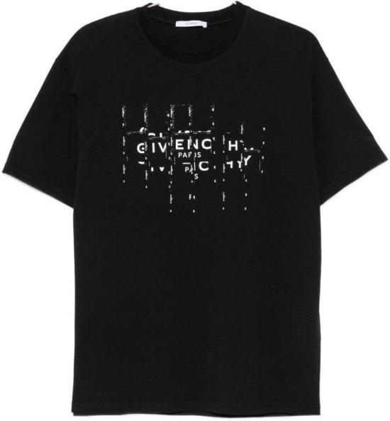 26FW 지방시 반팔 티셔츠 BM71NK3YU9001 BLACK