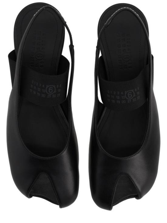 26SS MM6 메종마르지엘라 아나토믹 뉴메릭 슬링백 S59WP0212 P3628T8013 Black - MM6 MAISON MARGIELA