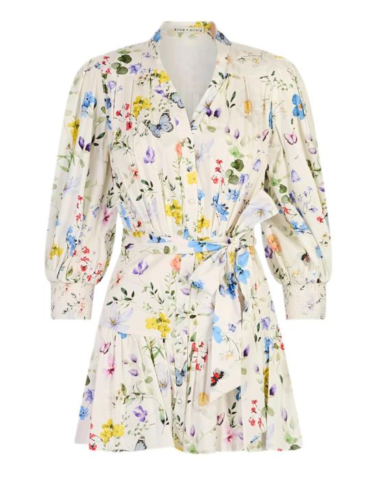 26SS Alice Olivia By Stacey Bendet 숏 원피스 CC603P07523W125 White