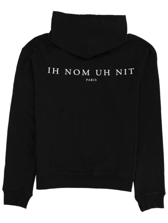 25FW 이놈어닛 후드 티셔츠 NUW25227 009 Black - IH NOM UH NIT