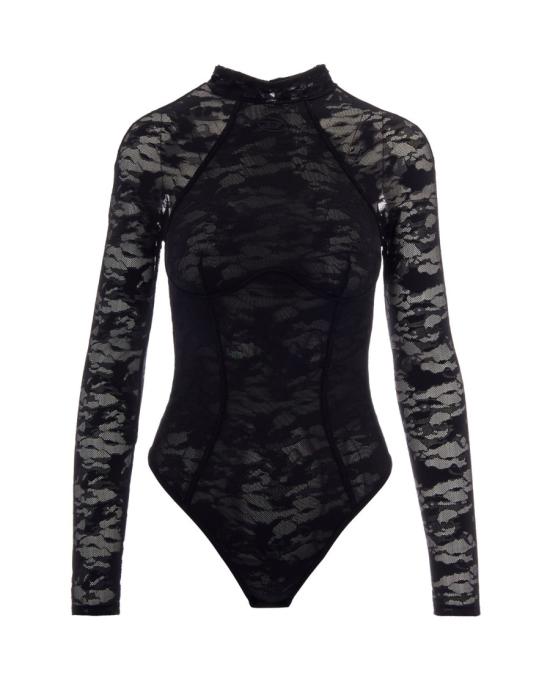 26FW 디젤 바디수트 티셔츠 8146259 Black