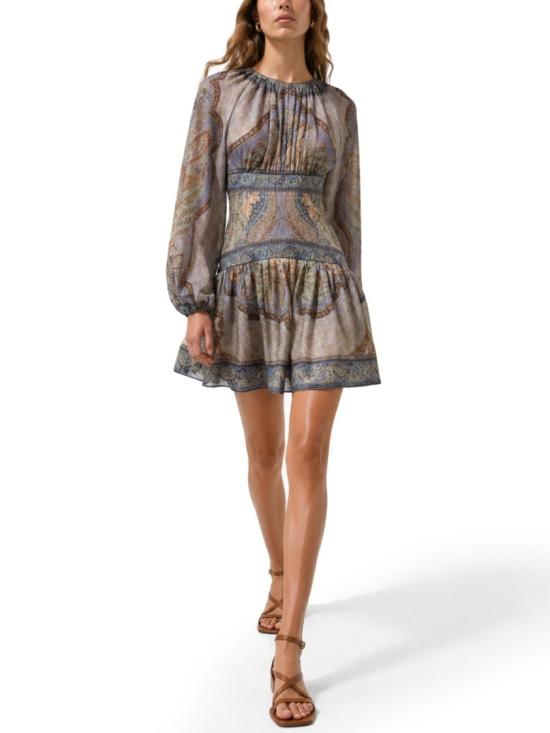  짐머만 미디 원피스 5515DRS262 TPBL Grey - ZIMMERMANN