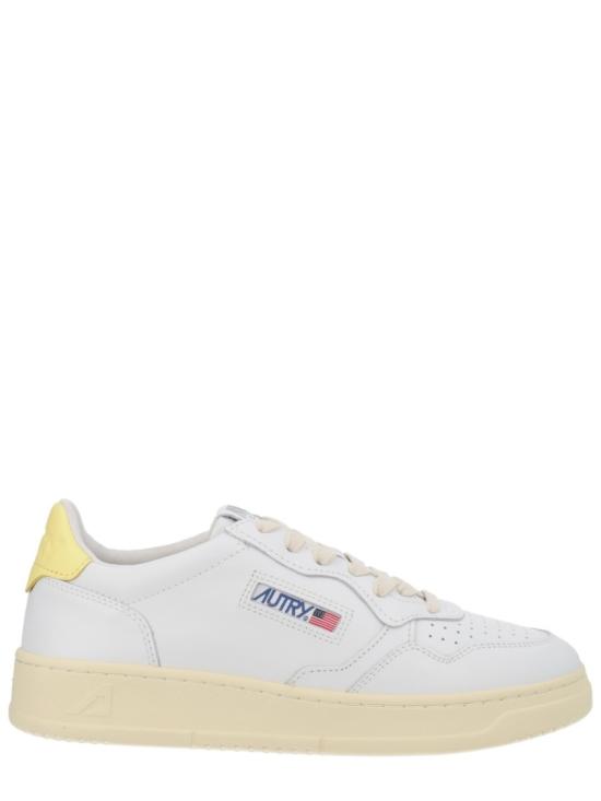 26SS 오트리 메달리스트 로우 레더 스니커즈 AULW LL09 White