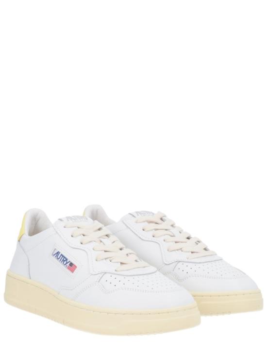 26SS 오트리 메달리스트 로우 레더 스니커즈 AULW LL09 White - AUTRY